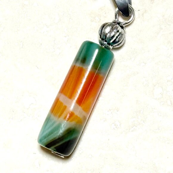 2/$20, Multicolor Dyed Agate Pendant - Picture 2 of 10